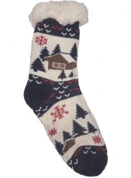 Set sosete imblanite cu motive de Craciun